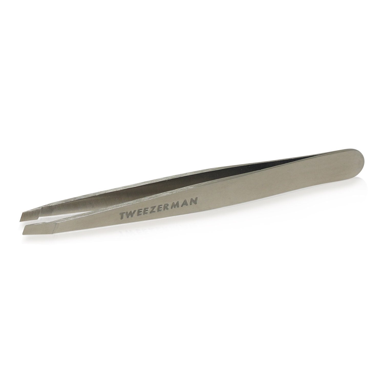 Tweezerman Slant Tweezer Classic Stainless Silver #1231-P-Beauty Zone Nail Supply