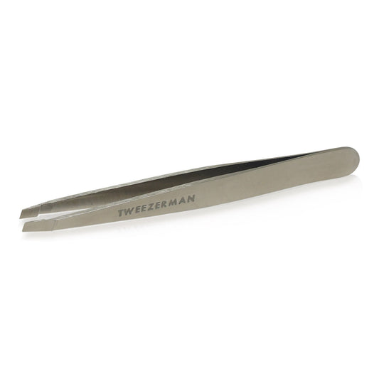 Tweezerman Slant Tweezer Classic Stainless Silver #1231-P-Beauty Zone Nail Supply