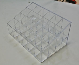 Nail art color 24 bottle organizer angle plastic-Beauty Zone Nail Supply