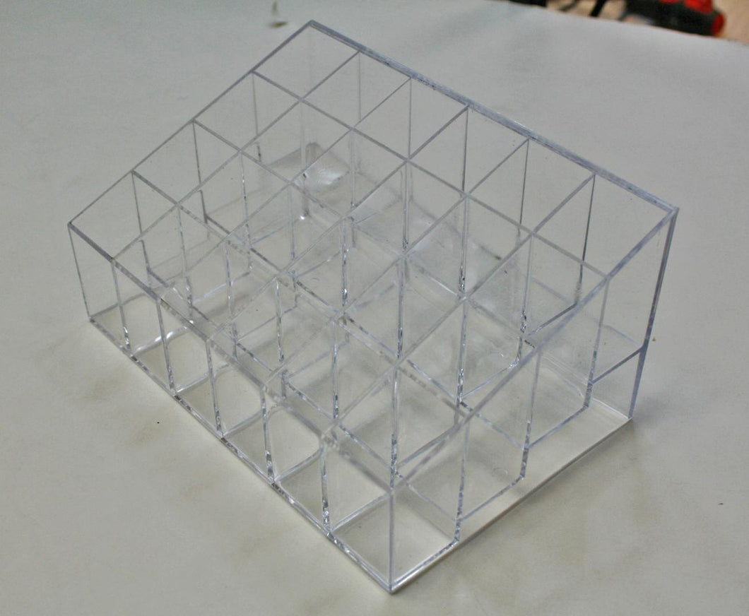 Nail art color 24 bottle organizer angle plastic-Beauty Zone Nail Supply
