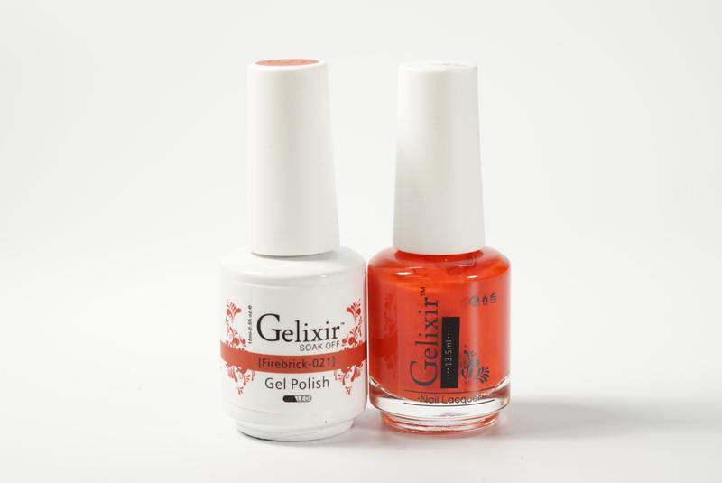 Gelixir Duo Gel & Lacquer Firebrick 1 PK #021-Beauty Zone Nail Supply