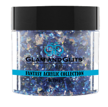 Glam & Glits Fantasy Acrylic (Glitter) 1 oz Blue Smoke - FAC516-Beauty Zone Nail Supply
