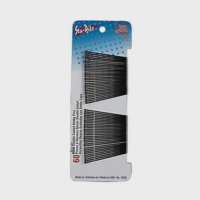 Sta-Rite Bobby Pins, Black (2 Pack)