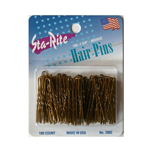 Sta-Rite 1 3/4" - Bronze - Tipped Hair Pins 100 ct