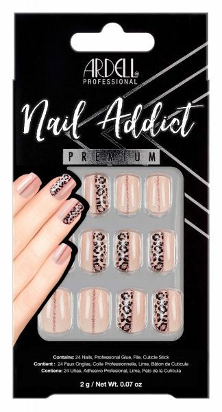 Ardell Press-on Nails Premium Nail Addict Cheetah Accent #54603