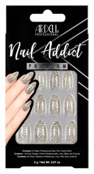 Ardell Nail Addict Grey Python #54609