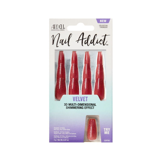 Ardell Press-on Nails Nail Addict Velvet Celestial Thunder #58627