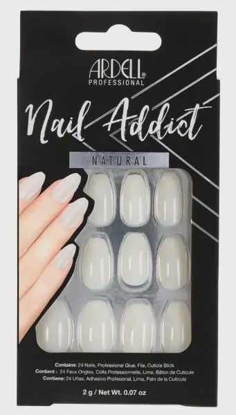 Ardell Press-on Nails Nail Addict Natural Ballerina  #61552