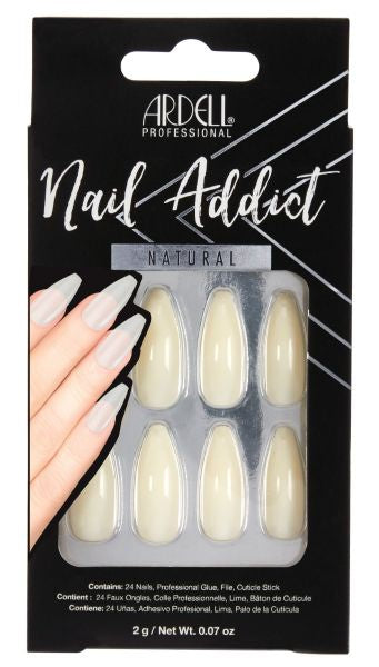 Ardell Nail Addict Natural Ballerina Long  #61553