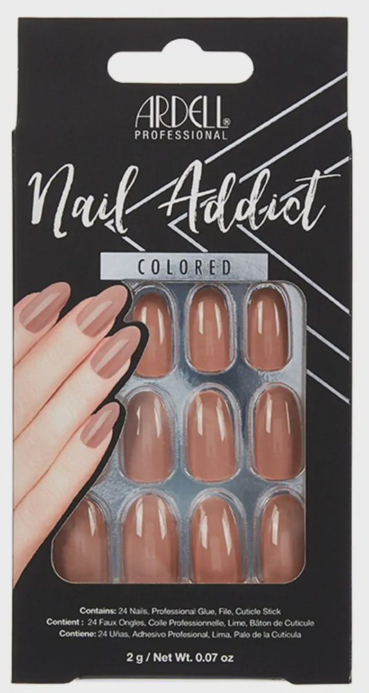 Ardell Press-on Nails Nail Addict Solid Styles Latte  #63830