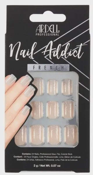 Ardell Press-on Nails Nail Addict French Glitter    #63861