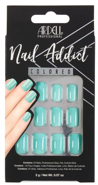 Ardell Press-on Nails Nail Addict Solid Styles Mint  #63866