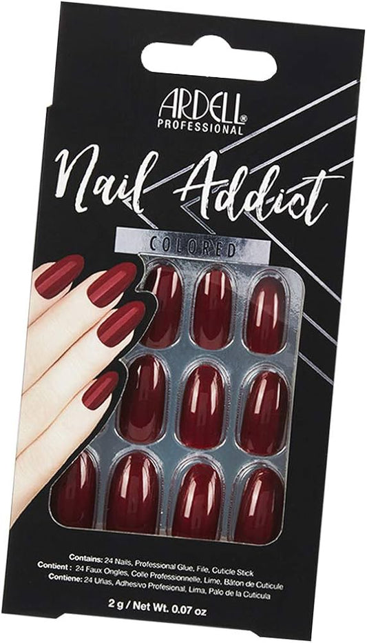 Ardell Press-on Nails Nail Addict Solid Sip of Wine  #66433