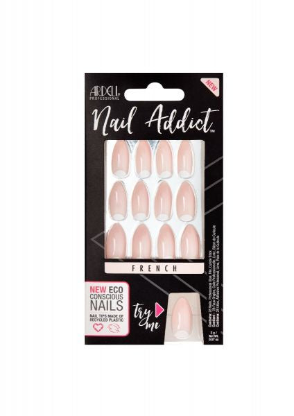 Ardell Press-on Nails Nail Addict Eco French Moon  #67211