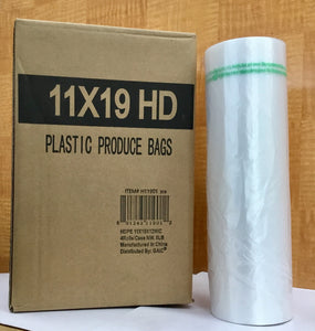 ROLL PLASTIC HDPE BAG 11X19 (LEG) - 300pcs/ROLL-Beauty Zone Nail Supply