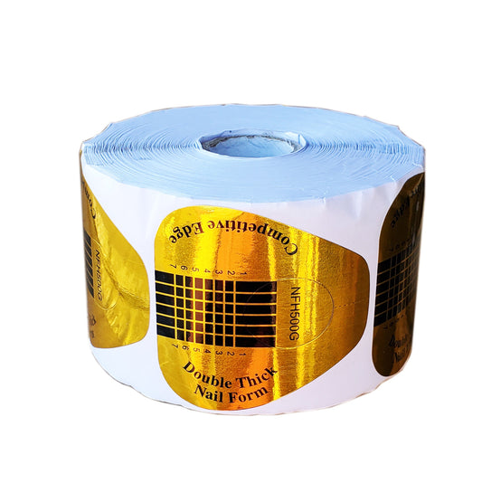 Disposable nail forms Gold NFH-500G-Beauty Zone Nail Supply