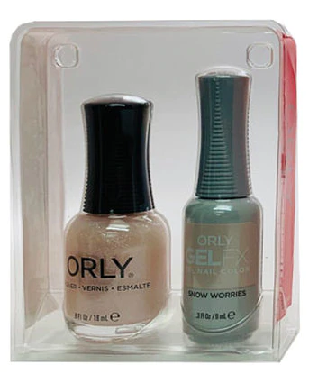 Orly Duo Snow Worries (Shimmer) .6 Fl Oz-Beauty Zone Nail Supply
