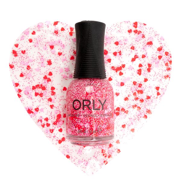 Orly Premium Nail Lacquer Crush (Heart Confetti Topper) .6 fl oz #2000210