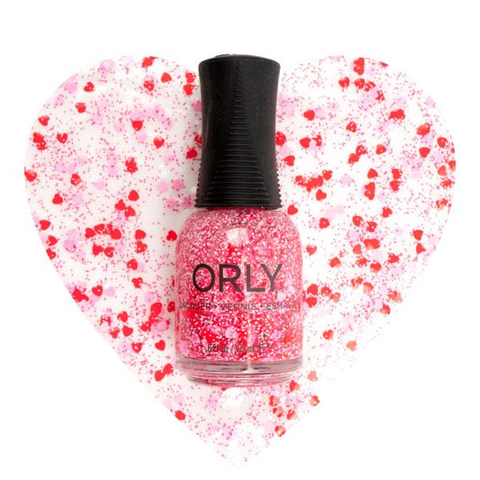 Orly Premium Nail Lacquer Crush (Heart Confetti Topper) .6 fl oz #2000210