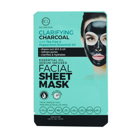 BCL Essential Oil Facial Sheet Mask - Charcoal-Beauty Zone Nail Supply