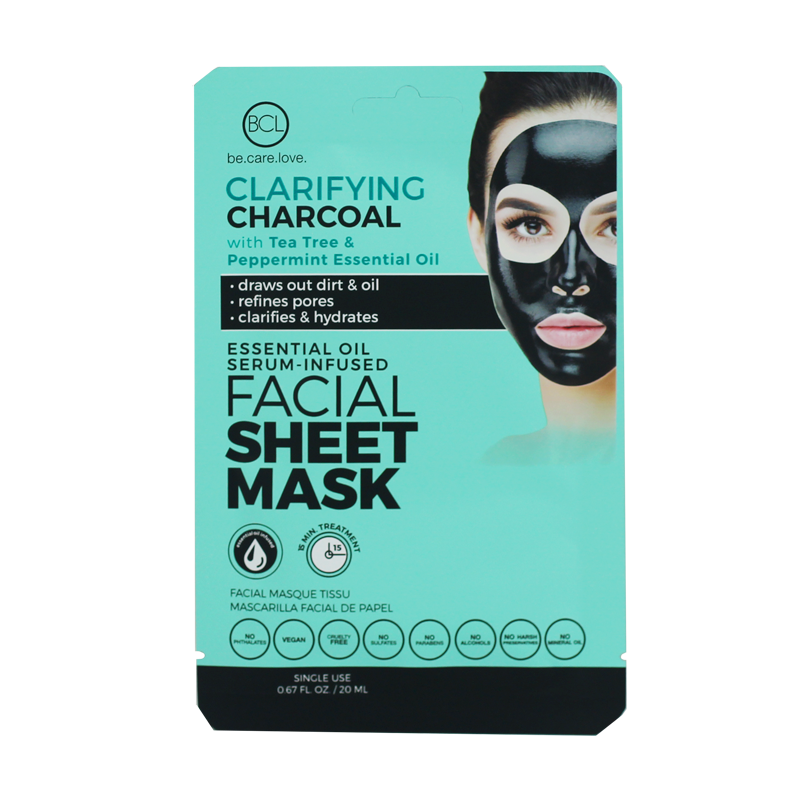BCL Essential Oil Facial Sheet Mask - Charcoal-Beauty Zone Nail Supply