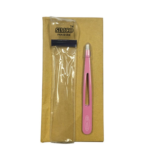 Pro-Tweeze Straight Hole Pink-Beauty Zone Nail Supply