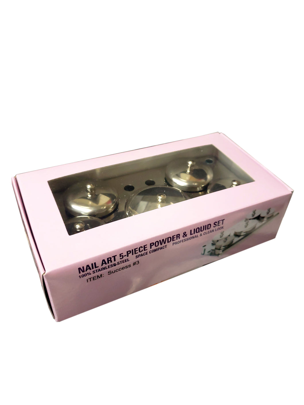 Stainless steel Liquid Powder Set 5x5-Beauty Zone Nail Supply