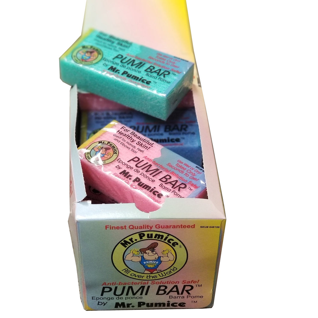 Mr. Pumice Pumi Bar Assorted Colors 24 pc-Beauty Zone Nail Supply