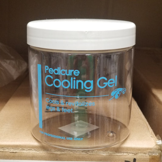 16 oz Pedicure Empty Jar Cooling Gel FSC496-Beauty Zone Nail Supply