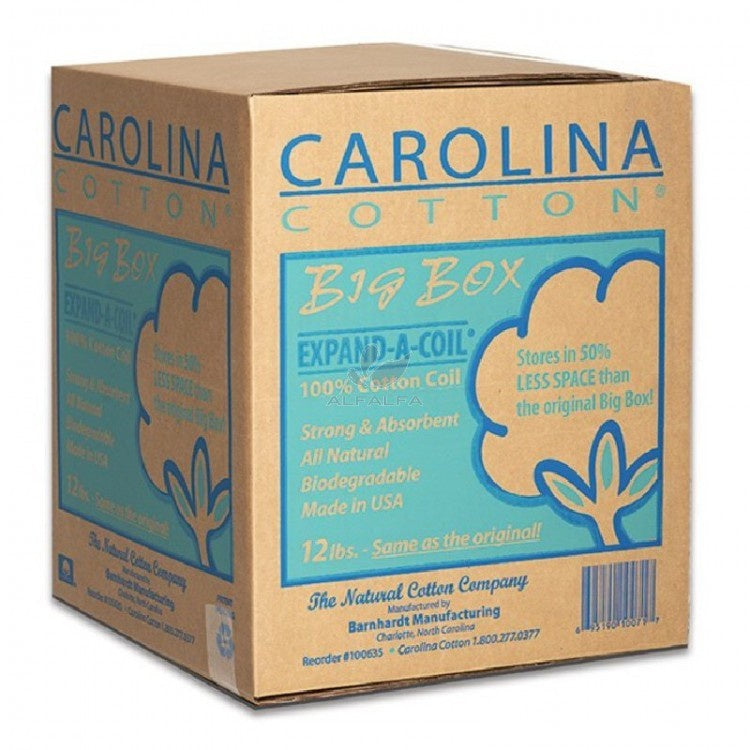 Carolina Big Box Expand-A-Coil 12 lbs 100 % Cotton-Beauty Zone Nail Supply