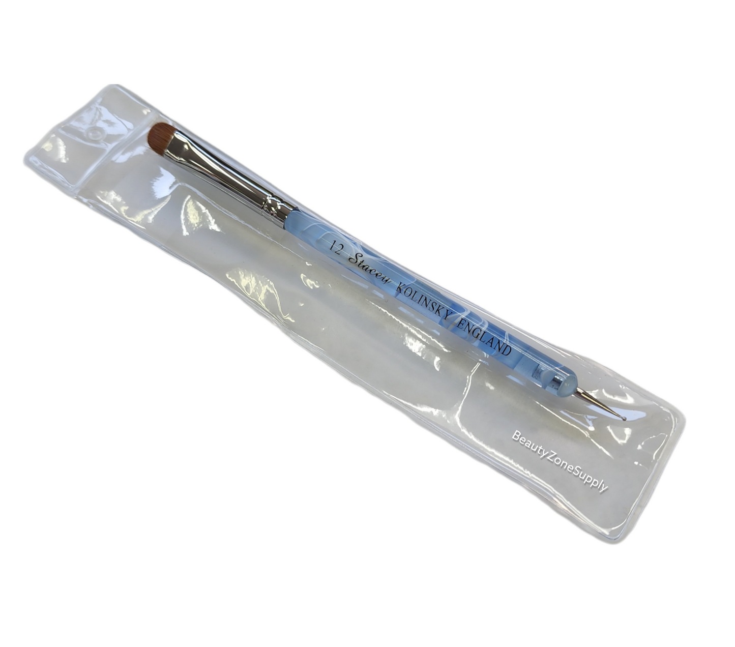 Stacey French Brush Kolinsky Blue Dotted England
