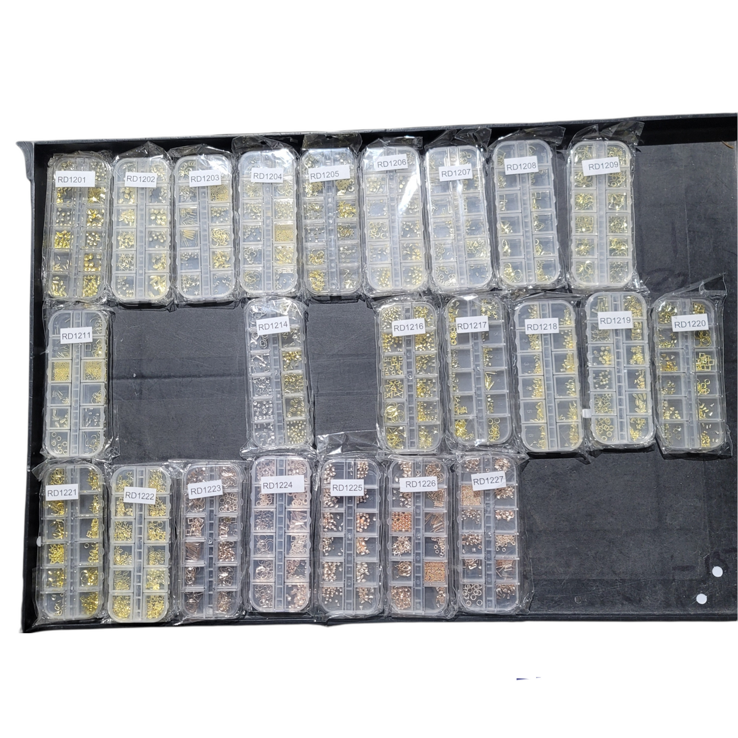 12 Lattice Gold Rivets Decoration (Mix 30 styles/order) RD121
