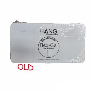Hang Gel x Tips Square Long 360 ct / 12 Size