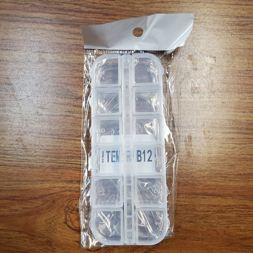 12 Lattice Plastic Box #RHB12-Beauty Zone Nail Supply