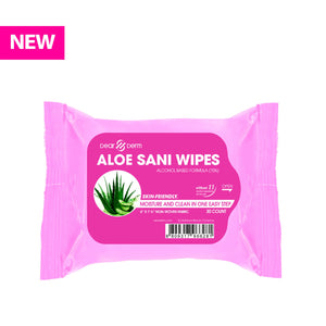 Dearderm Aloe Vera Sani Wipes 70% alcohol 30pcs-Beauty Zone Nail Supply