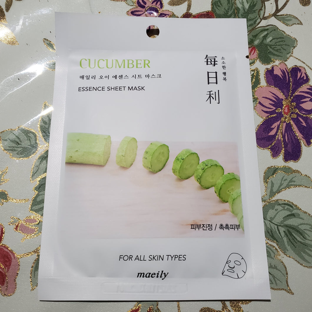 Maeily Essence Sheet Mask Cucumber 10 bag-Beauty Zone Nail Supply