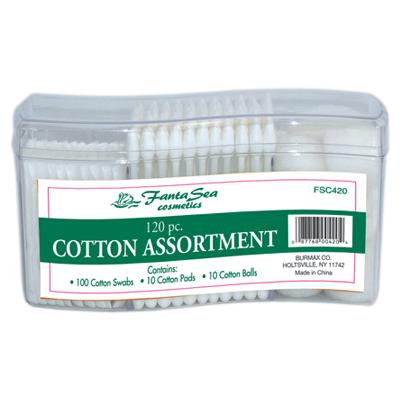 160 PC COTTON ASSORTMENT FSC420-Beauty Zone Nail Supply