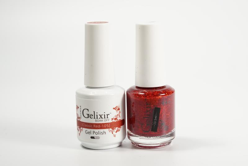 Gelixir Duo Gel & Lacquer Classic Red 1 PK #105-Beauty Zone Nail Supply