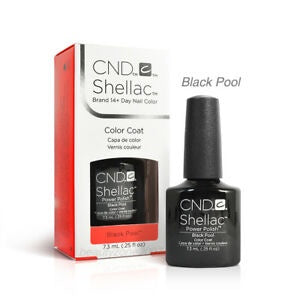 Cnd Shellac Black Pool .25 Fl Oz-Beauty Zone Nail Supply