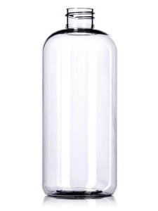 16 oz Clear Plastic with pump Empty Bottle