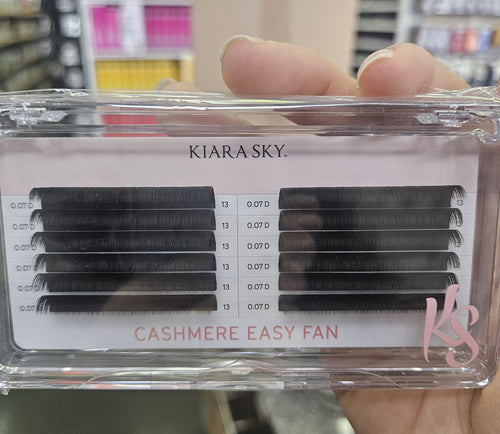 Kiara Sky Lash Extensions Cashmere Easy Fan - 0.07 - D - 13mm CED713