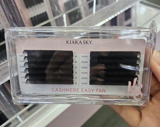 Kiara Sky Lash Extensions Cashmere Easy Fan - 0.03 - D - 16mm CED316