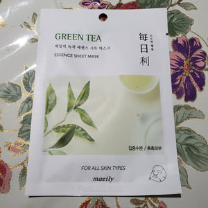 Maeily Essence Sheet Mask Green Tea 10 bag-Beauty Zone Nail Supply