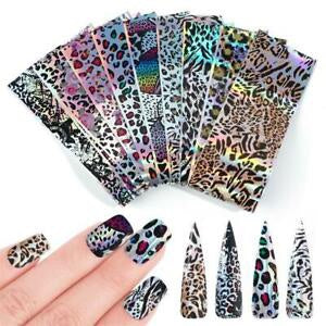 10pcs/pack Leopard Nail Art Foil