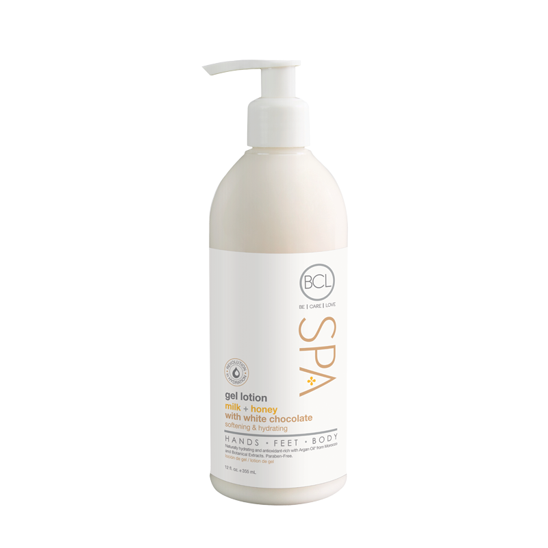 BCL SPA Gel Lotion Milk + Honey with White Chocolate 12oz