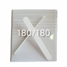 Load image into Gallery viewer, Nail File Regular 7&quot; White 180/180 White USA 50 pc F082