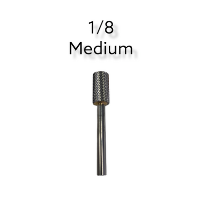 Bz Small Barrel Carbide Bit - Medium 1/8" Silver