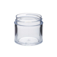 Load image into Gallery viewer, 1 oz Clear Thick Wall Plastic Jars With Cap