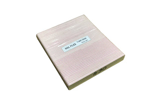 Nail File Jumbo 80/80 Pink White 50 pc #F064-Beauty Zone Nail Supply