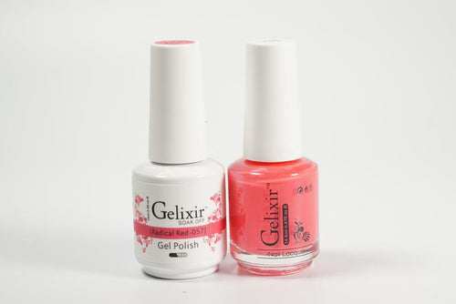 Gelixir Duo Gel & Lacquer Radical Red 1 PK #057-Beauty Zone Nail Supply